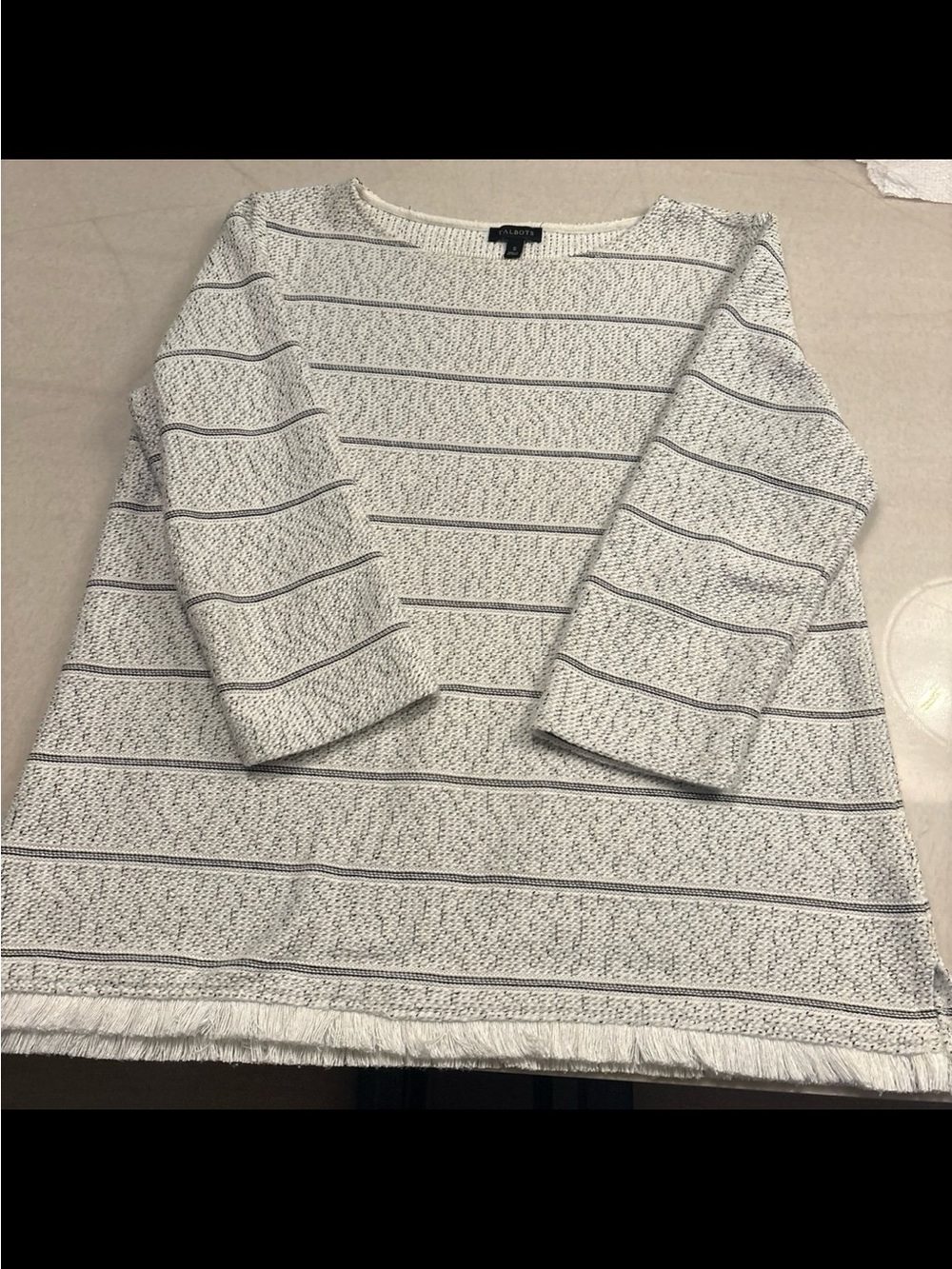 Talbots Fringe Top - Picture 2 of 6